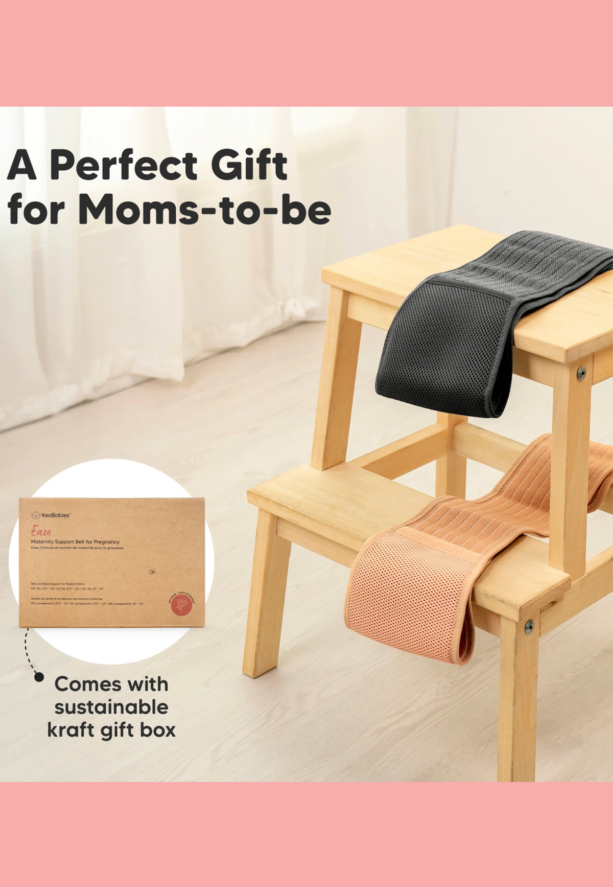 KeaBabies Adjustable Maternity Support Belt