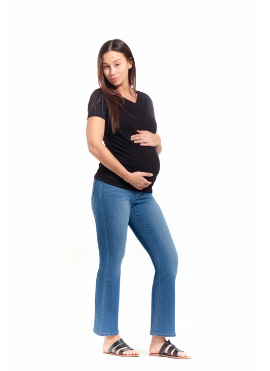 Tobias 30-Inch Slim-Boot Maternity Jeans