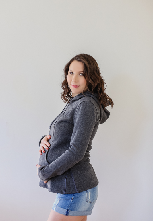 Frankie Fleece-Lined Maternity Nursing Hoodie