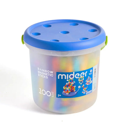 Rainbow Magnetic Building Stick 100P