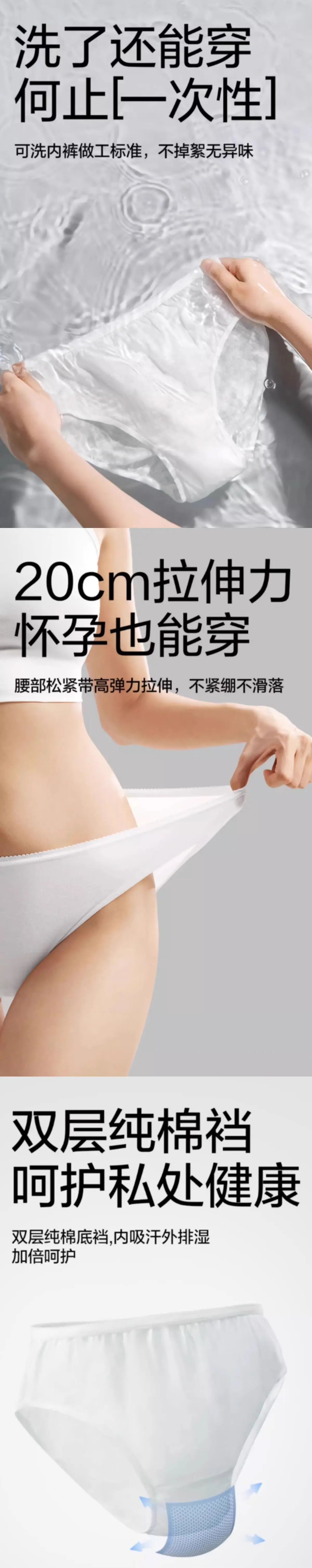 Cotton Disposable Underwear (Old and New Versions sent at random)