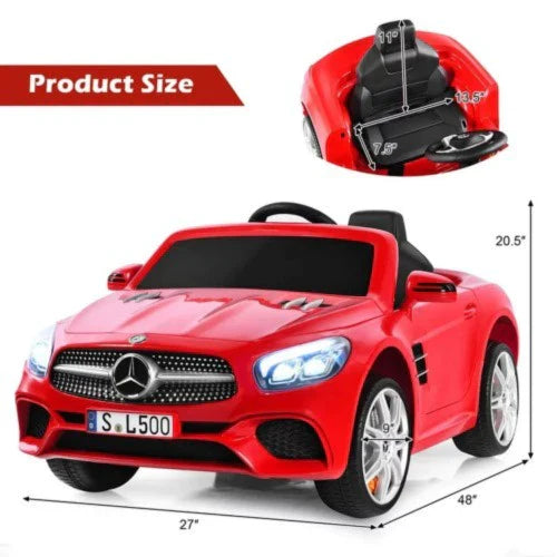 Voiture électrique 12V Mercedes Benz SL500 pour enfants avec télécommande 2026