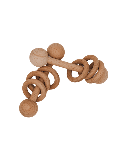 Wooden Baby Rattle Toy