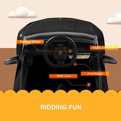 Voiture électrique Lamborghini Huracan DELUXE 12V 2026 pour enfants avec télécommande