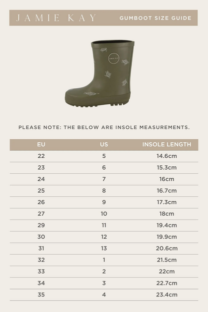 Jamie Kay Rubber Gumboot - Turtle Dark Olive