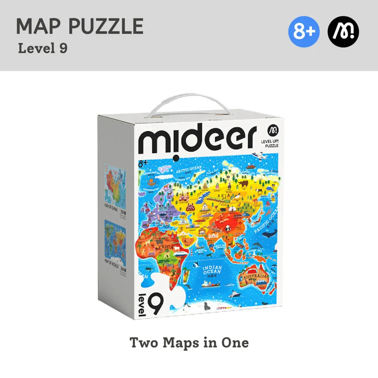 Level Up Puzzles - Level 9 Map of World and China