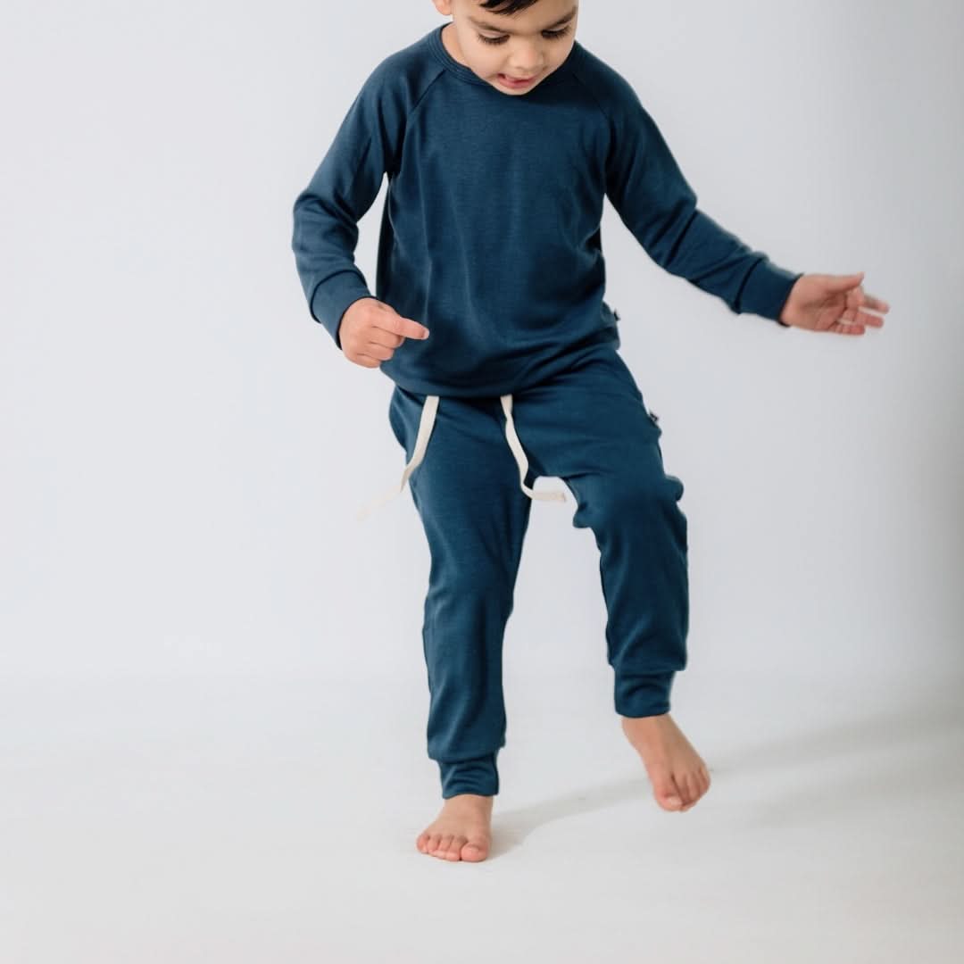 Pantalon de jogging léger en bambou pour enfants | Seaglass