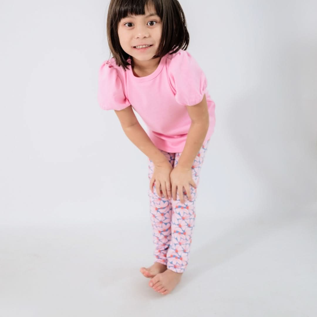 Legging en bambou pour enfant | Bleu océan