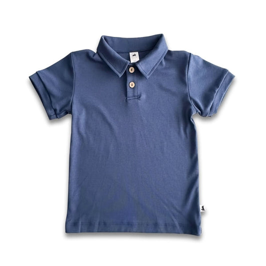 Polo en bambou pour enfant | Marine