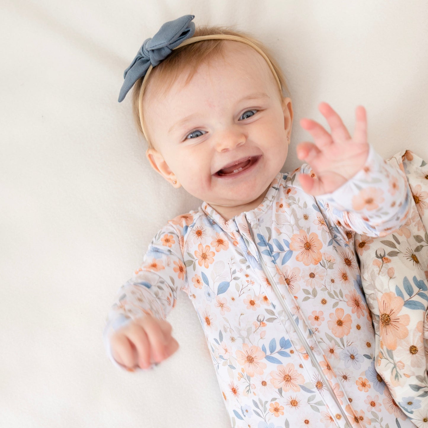 Pyjama en bambou - Bébé - Fleurs - Esmée (0-3, 12-18, 18-24 mois)