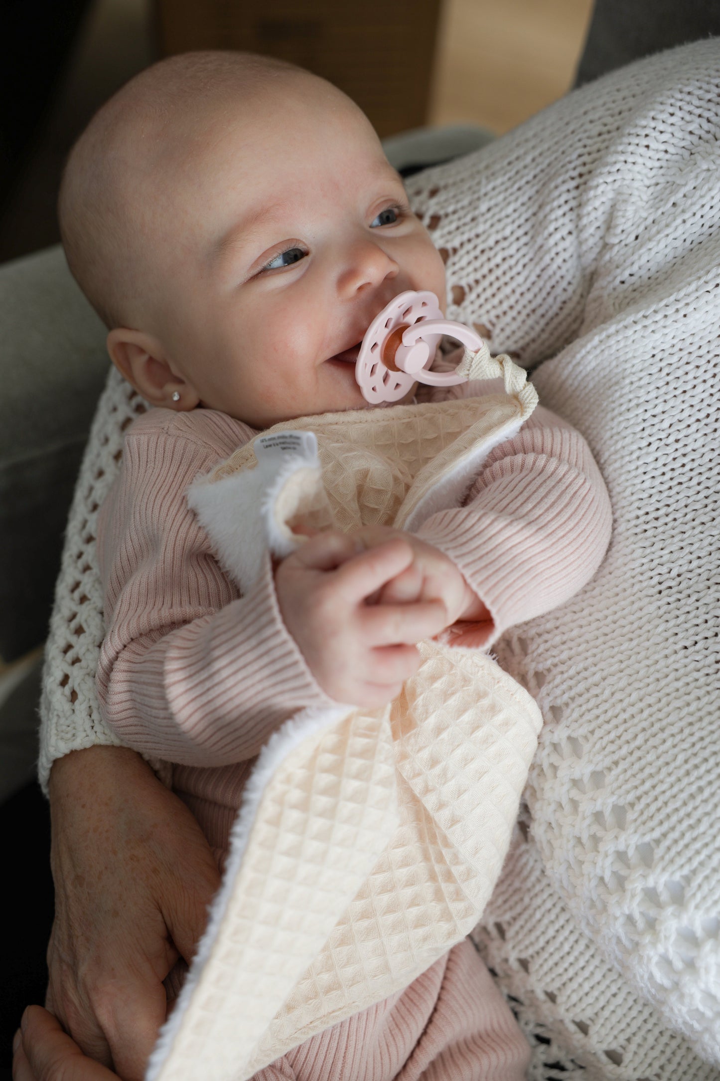 Mini lovey & pacifier clip lovey