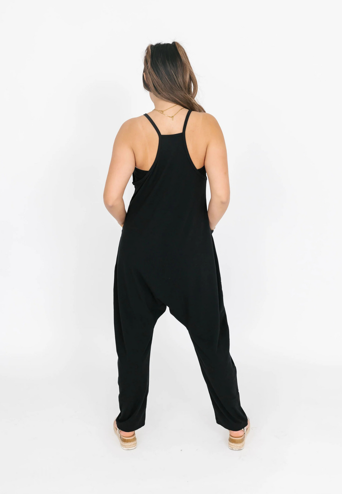 Abigael Midnight Black Romper