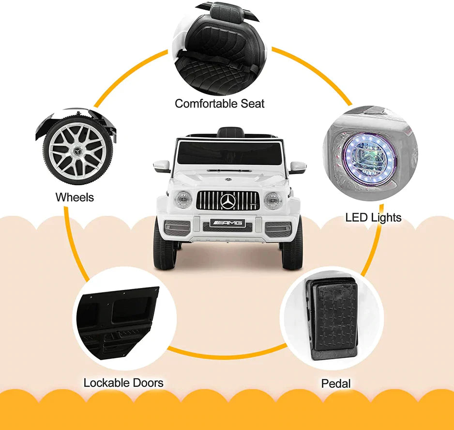 Mercedes Benz G63 AMG 12V G Wagon Voiture Électrique pour Enfants avec Télécommande (Modèle 2026)
