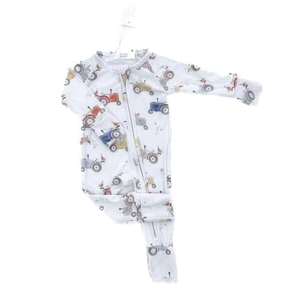Bamboo Pajamas - Baby - Tractors