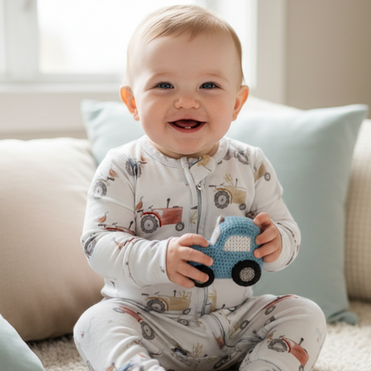 Bamboo Pajamas - Baby - Tractors