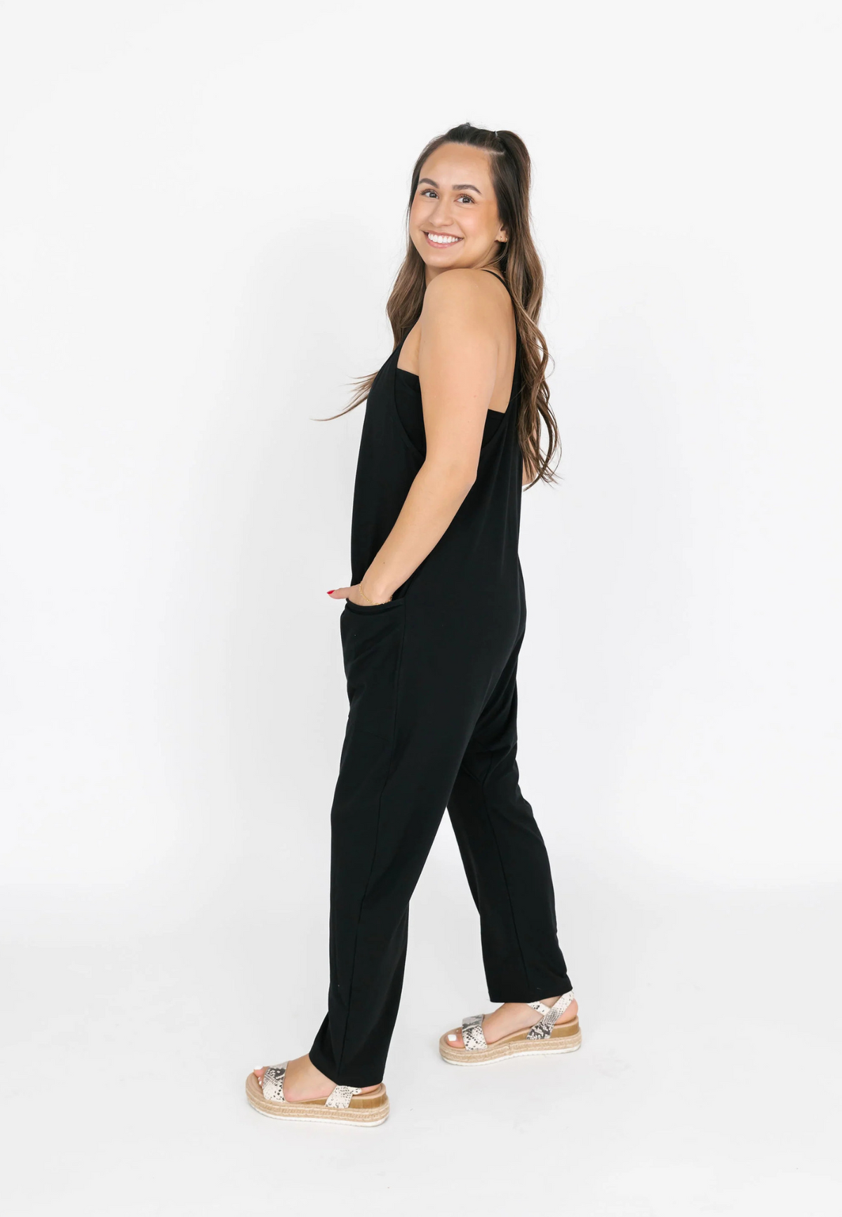 Abigael Midnight Black Romper