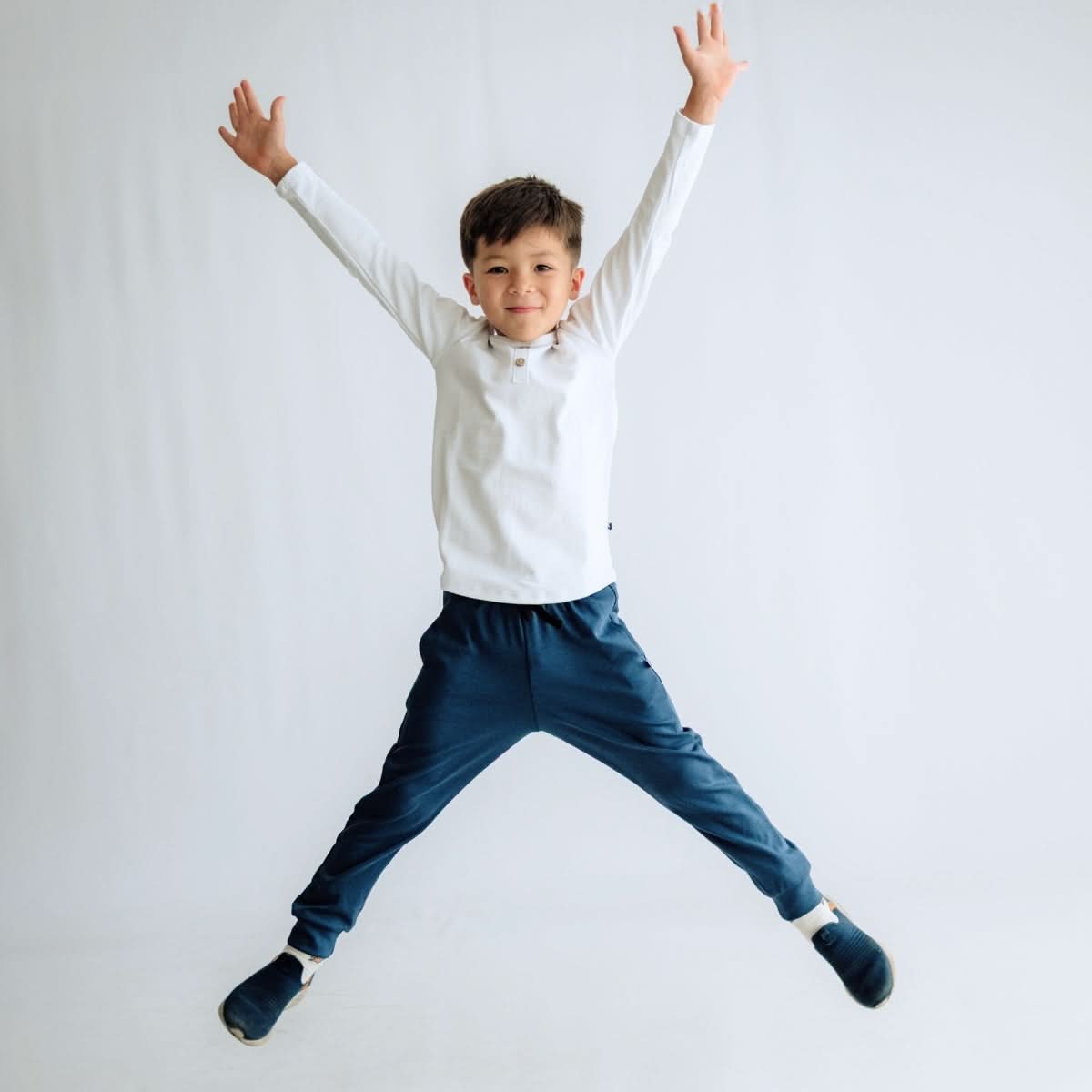 Youth Bamboo Fleece Joggers | Navy