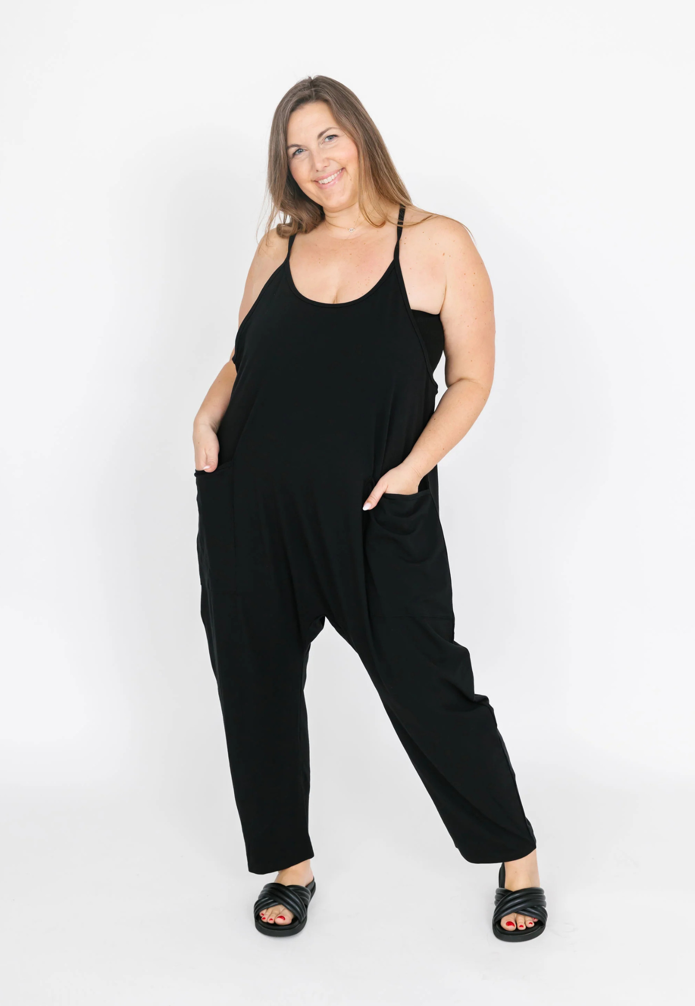 Abigael Midnight Black Romper