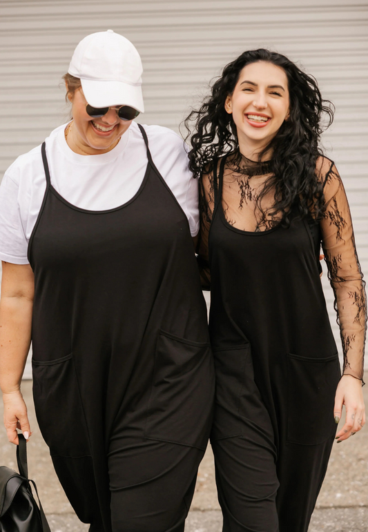 Abigael Midnight Black Romper
