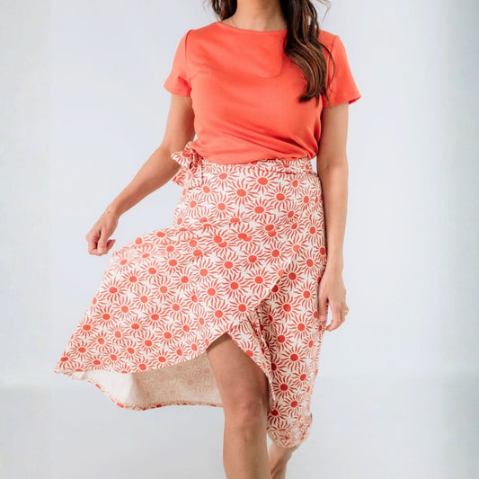 Jupe portefeuille en bambou pour femmes | Sunkissed