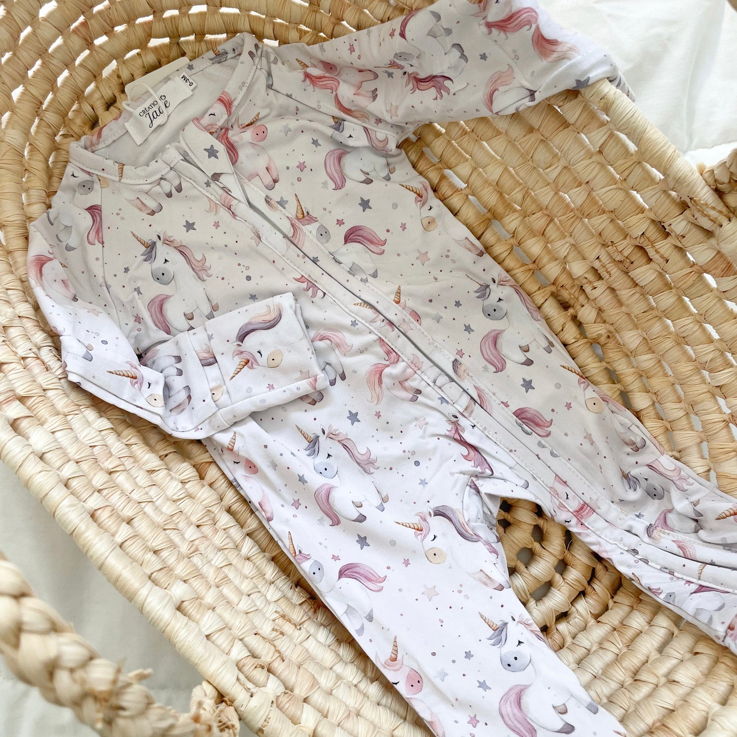 Pyjama bambou - Bébé - Lily la Licorne (0-3, 3-6, 12-18, 18-24 mois)