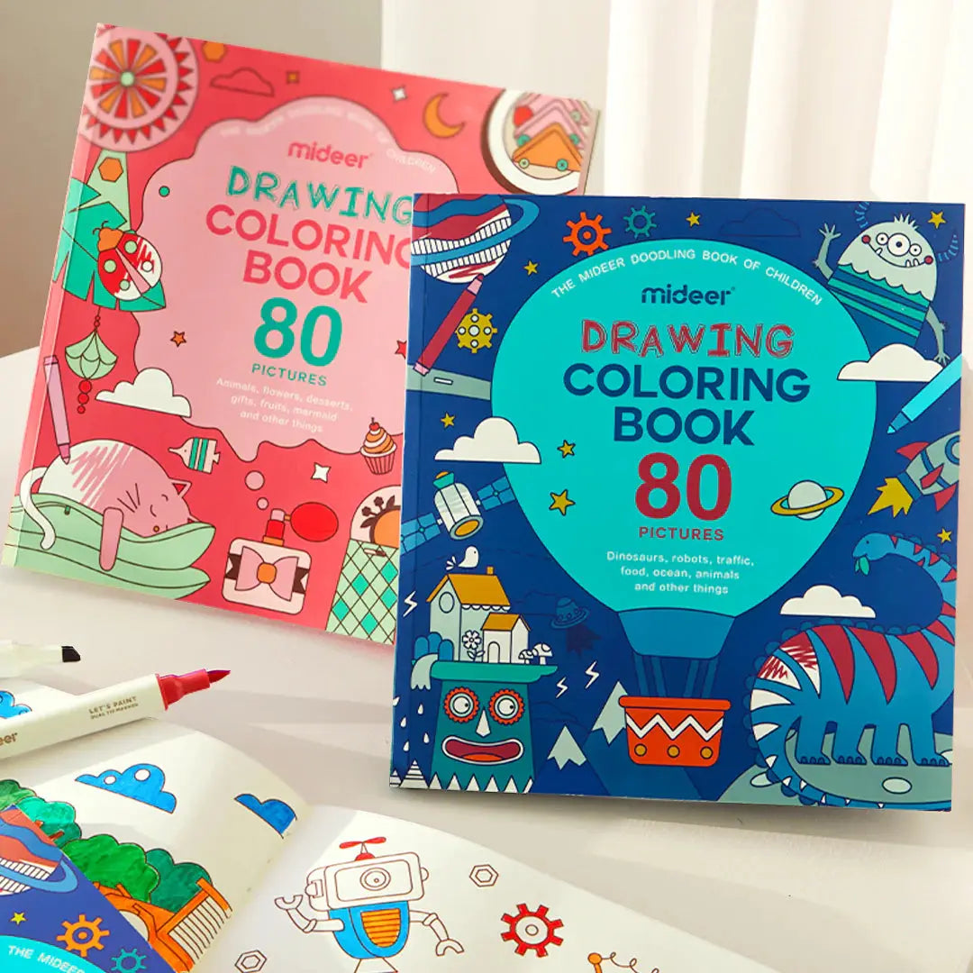Drawing Coloring Book Blue