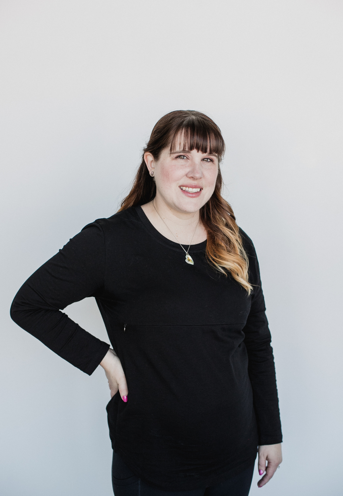 Tori Full-Zip Long-Sleeve Nursing Top