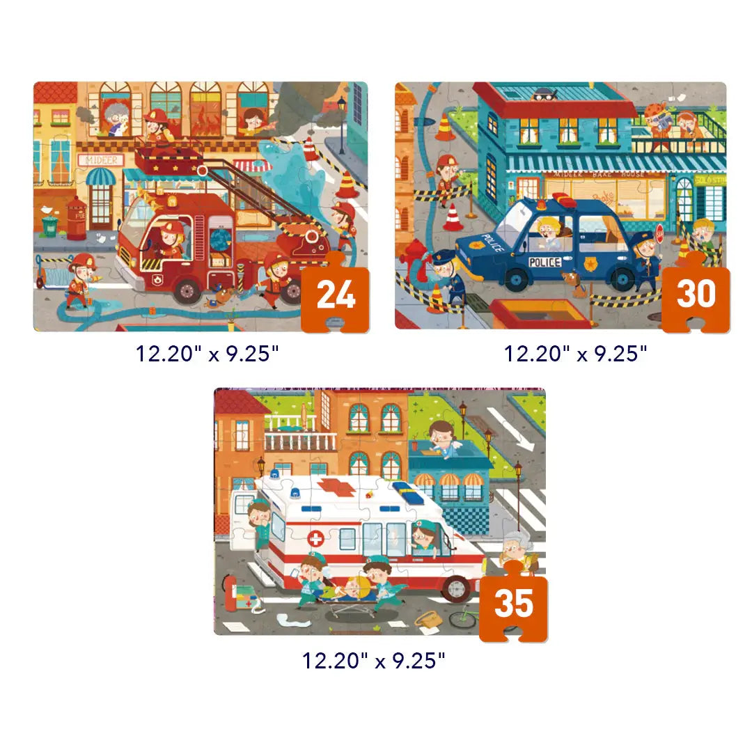 Level Up Puzzles - Level 3 Busy Community Helpers