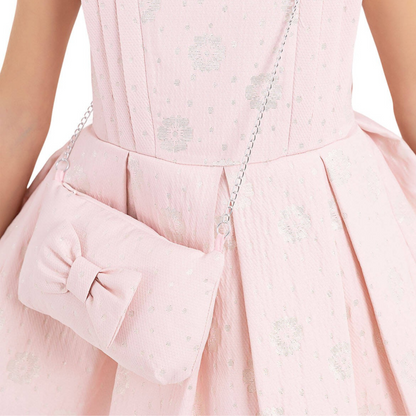 Robe de cérémonie rose Stardust pour fille