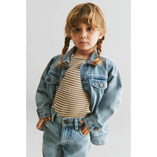 Veste en jean Bowie | Bleu clair | Wheat Kids