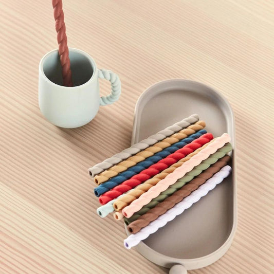 Mellow Silicone Straw - Pack of 6 - Warm colors