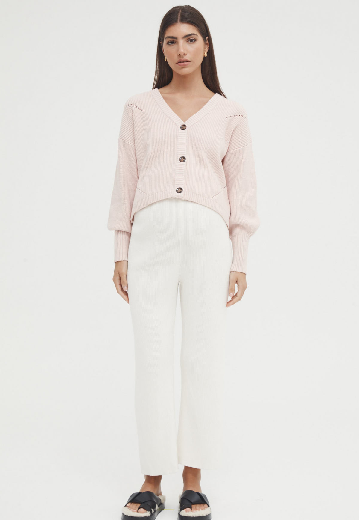 Coastline Crop Cardigan by Legoe Heritage
