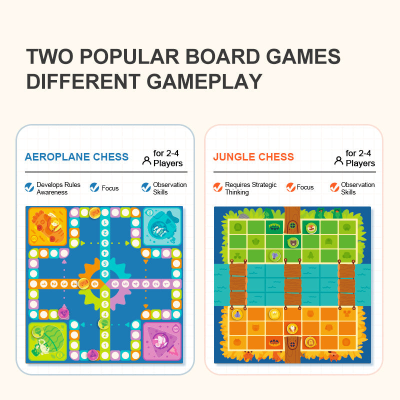 2-in-1 Travel Board Game Set