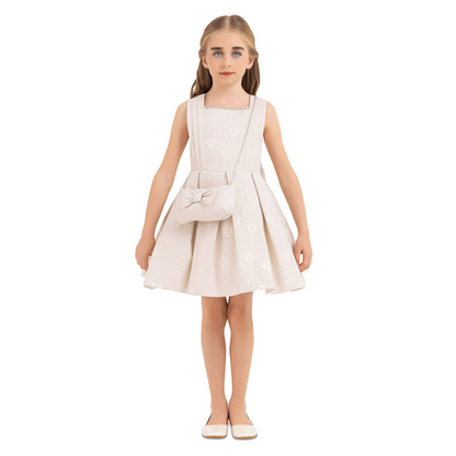 Robe de cérémonie rose Stardust pour fille