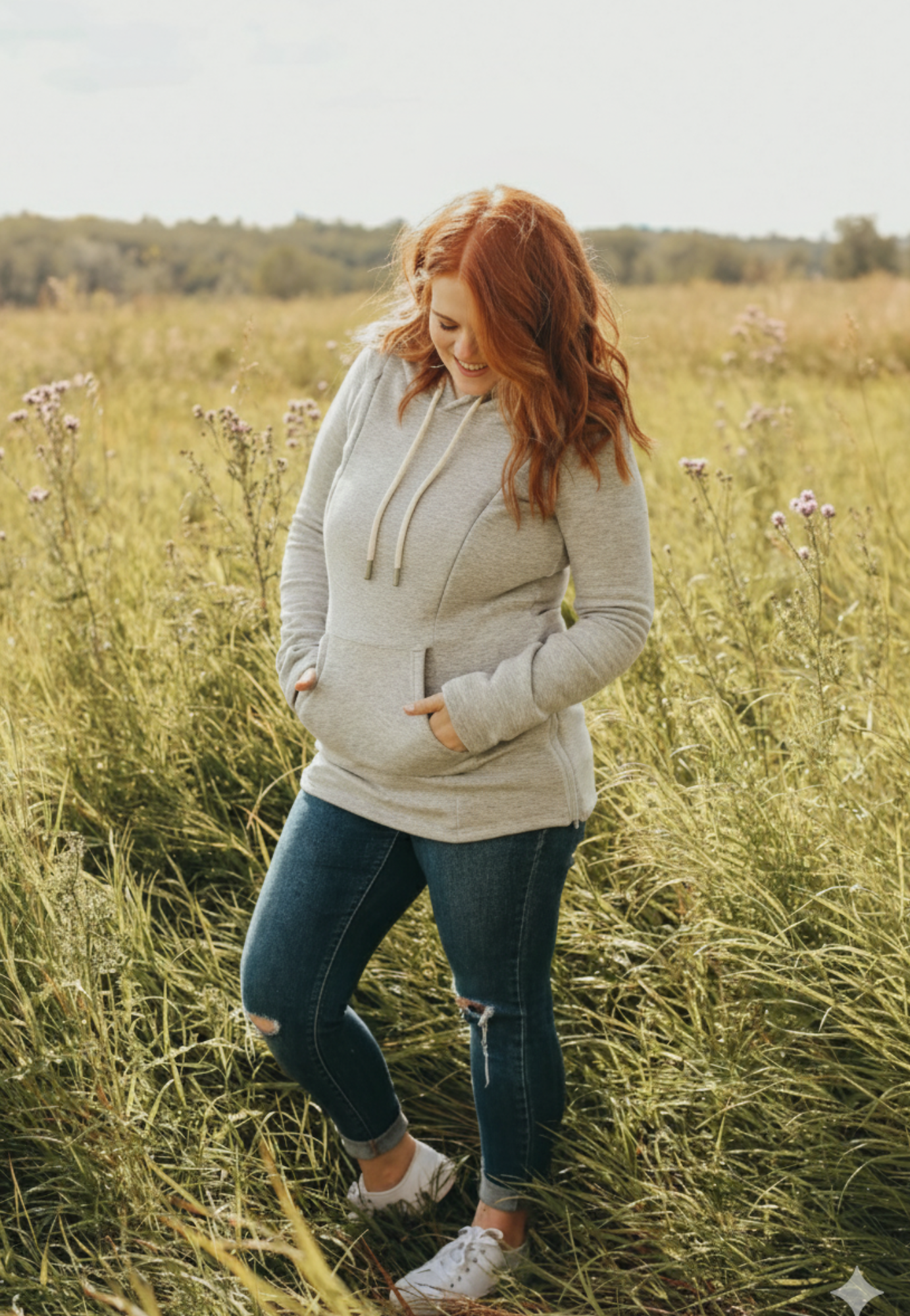 Frankie Fleece-Lined Maternity Nursing Hoodie
