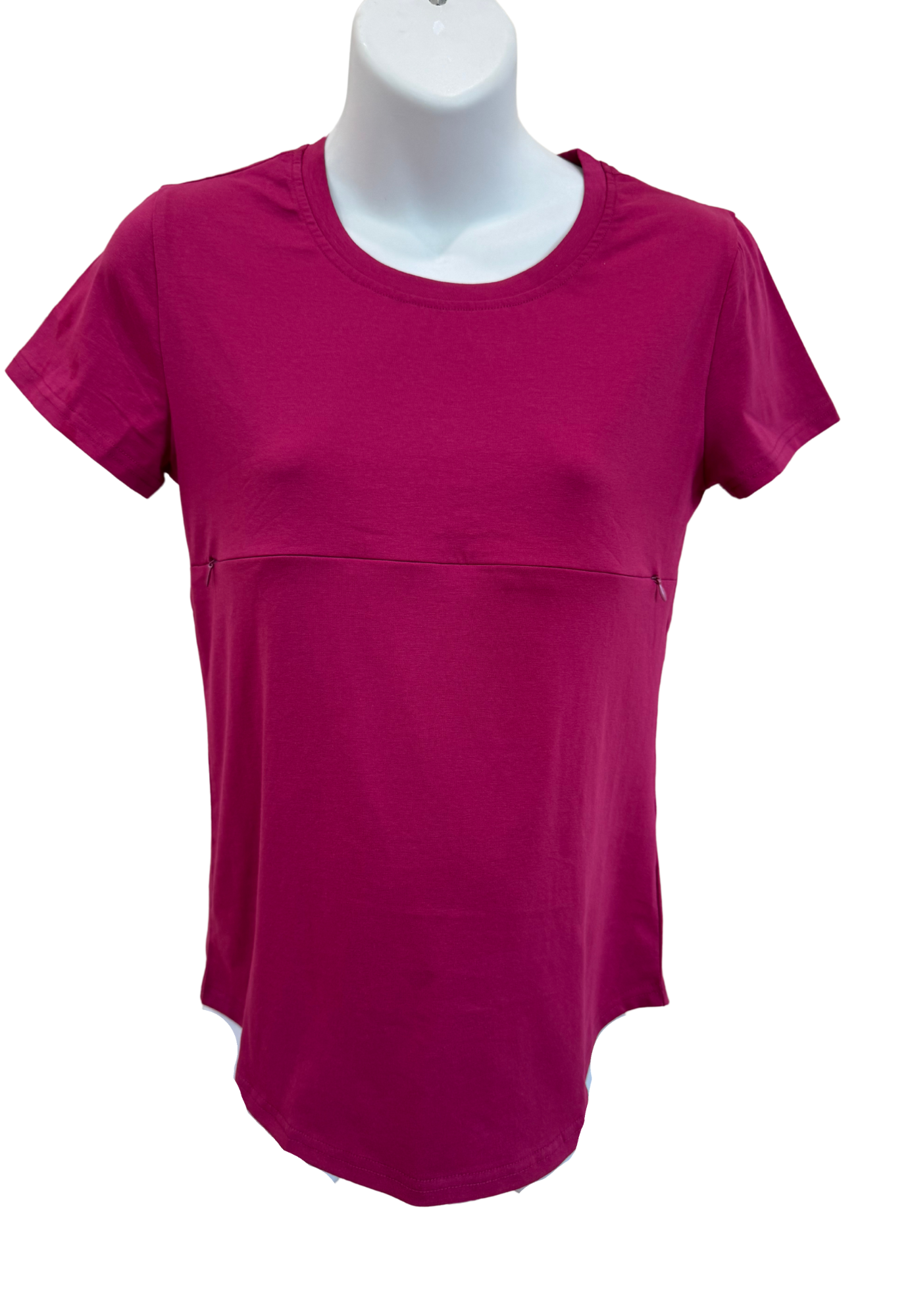 Tori Full-Zip Short-Sleeve Nursing T-Shirt