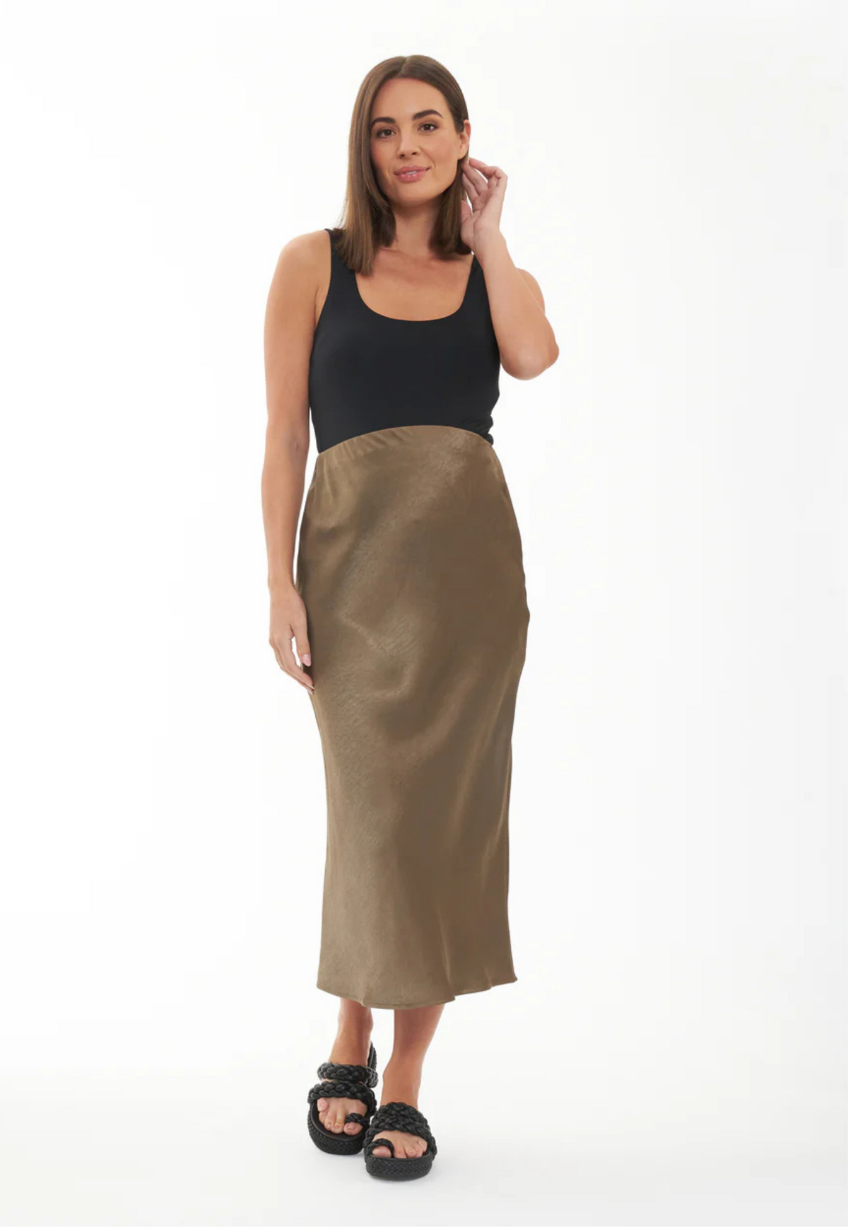 Luxe Knit Fitted Maternity Tank Top