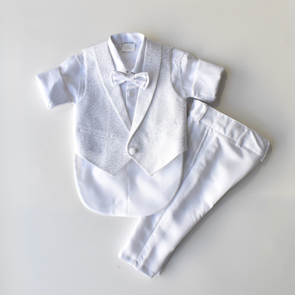 Archie's Penguin Tail — Ensemble bébé avec gilet