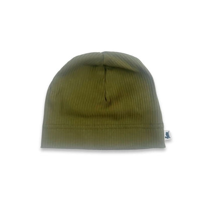 Bonnet en bambou pour bébé/enfant | Côtes olive