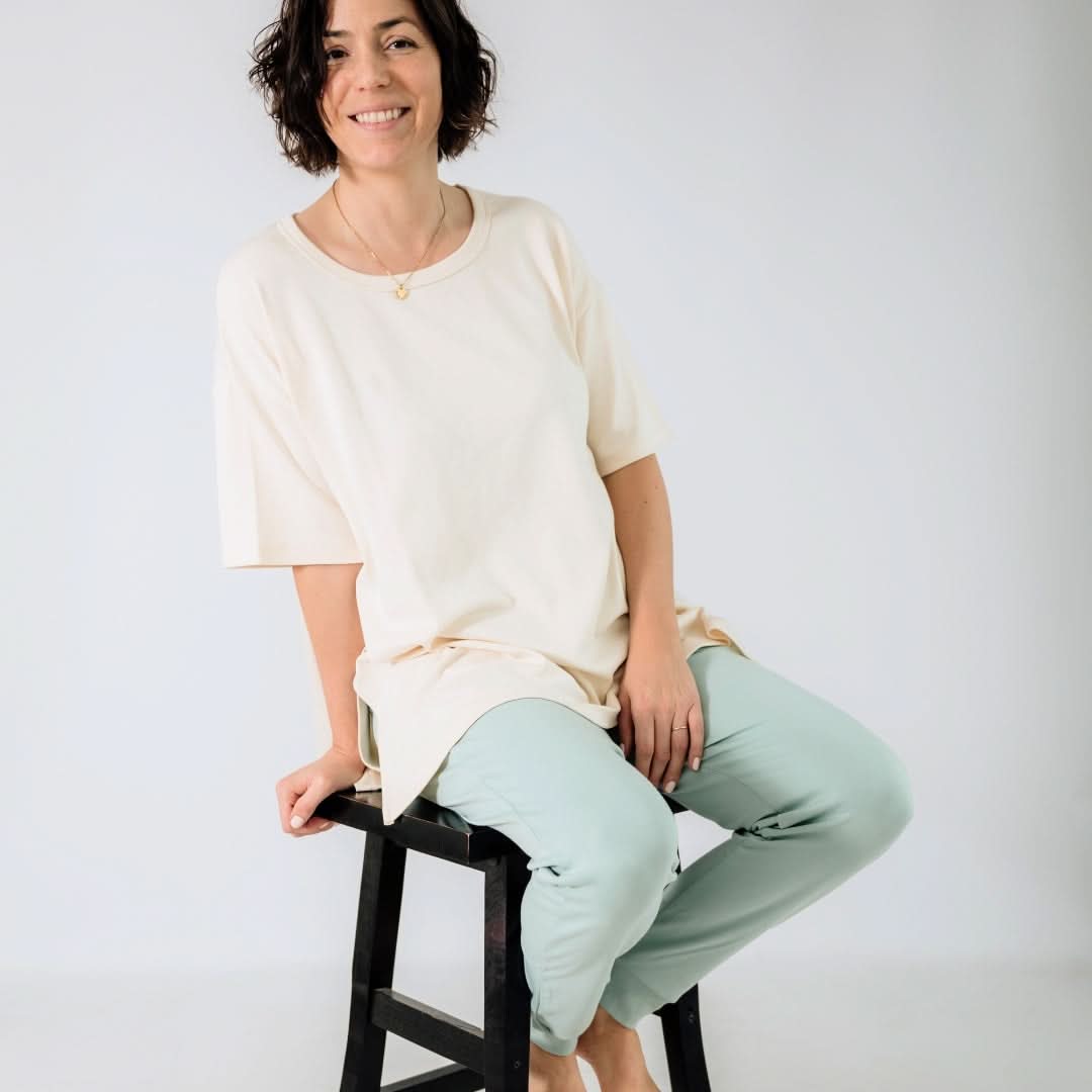 Pantalon de jogging léger en bambou pour femme | Tangerine Crush