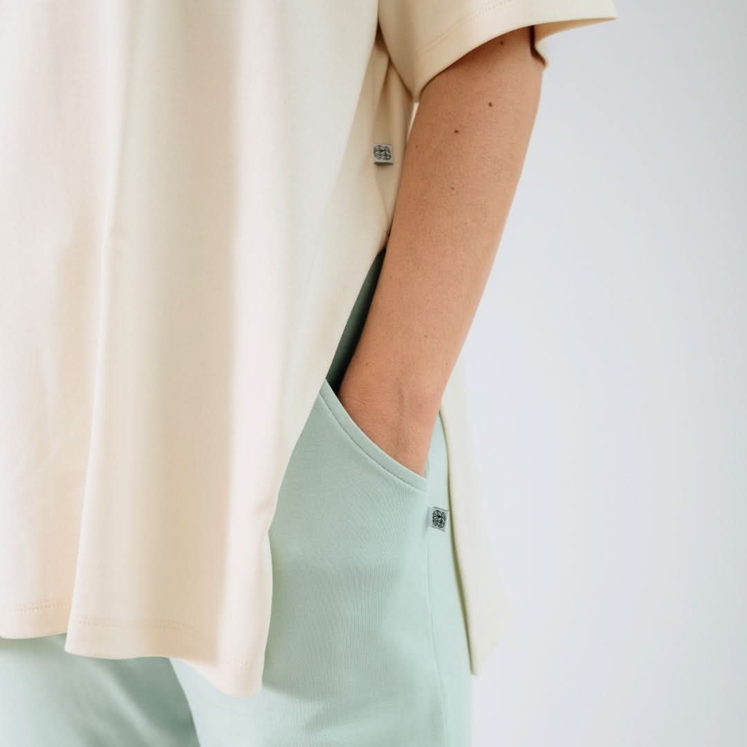 Pantalon de jogging léger en bambou pour femme | Bleu marine