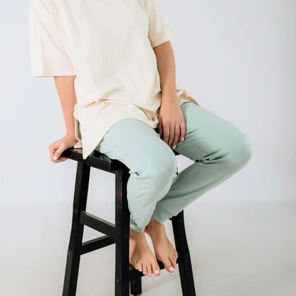 Pantalon de jogging léger en bambou pour femme | Bleu marine