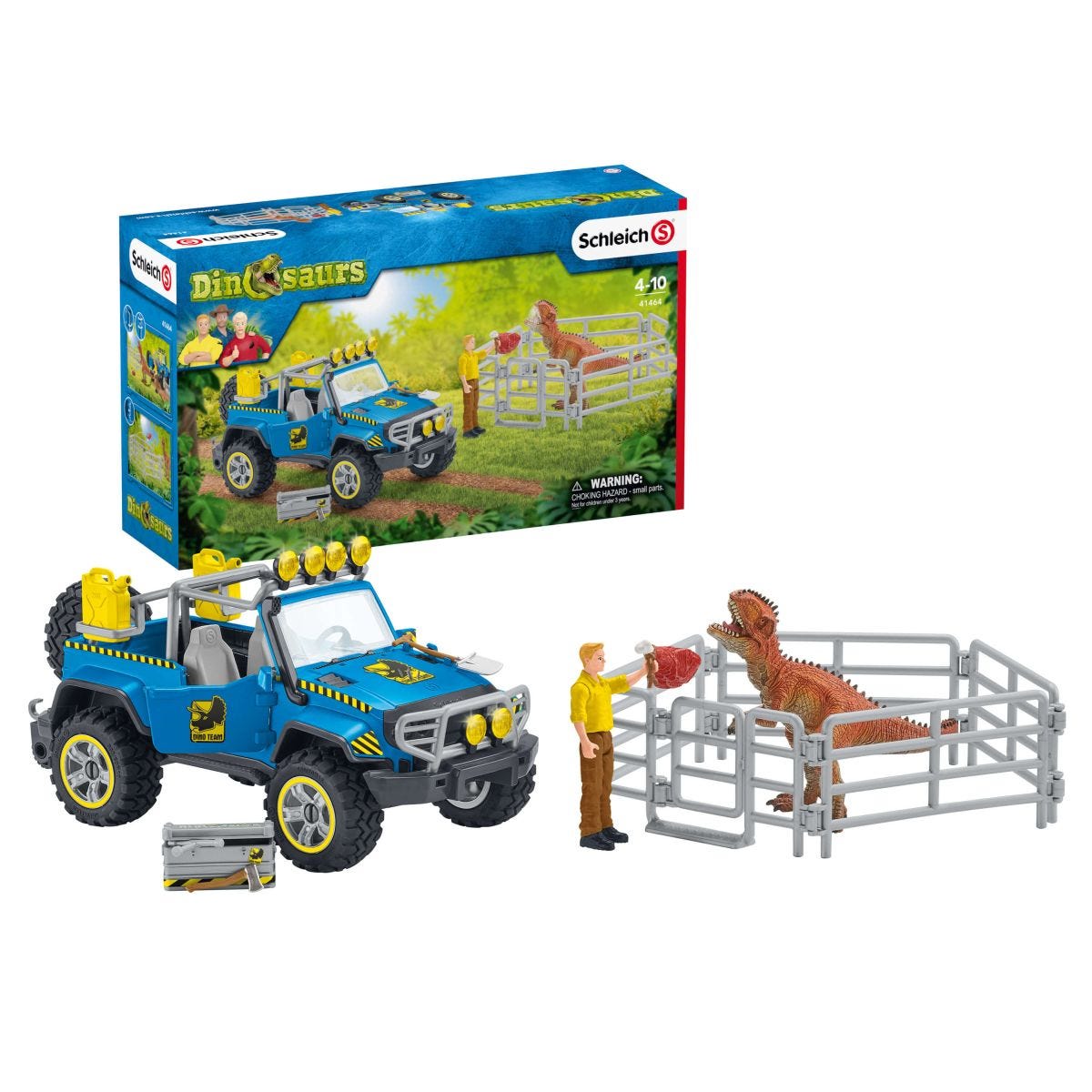 Véhicule tout-terrain avec poste dinosaures