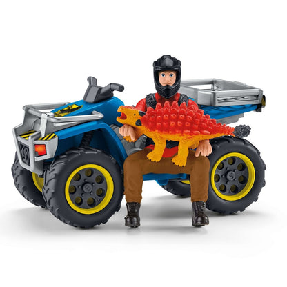 Fuite en quad devant le vélociraptor