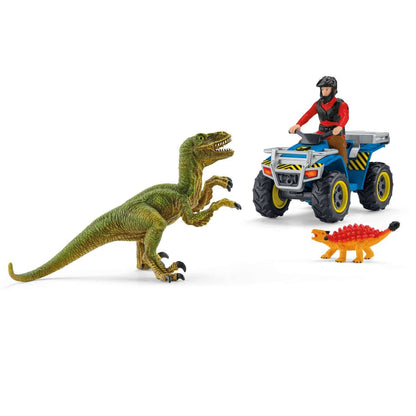 Fuite en quad devant le vélociraptor