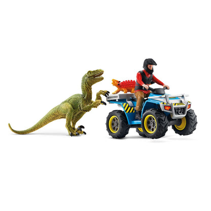 Fuite en quad devant le vélociraptor