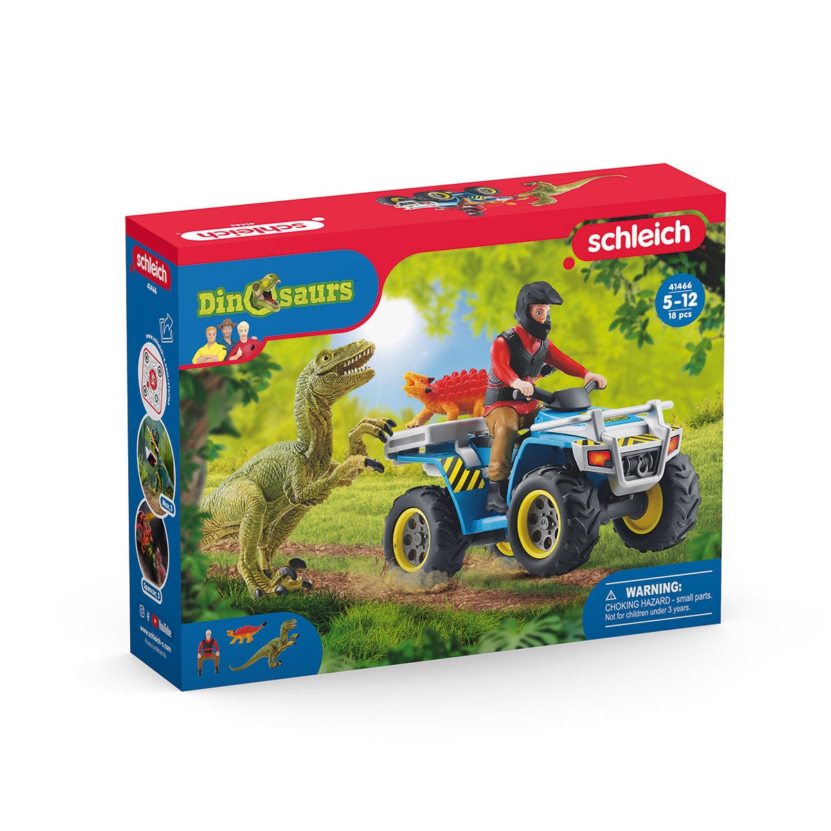 Fuite en quad devant le vélociraptor