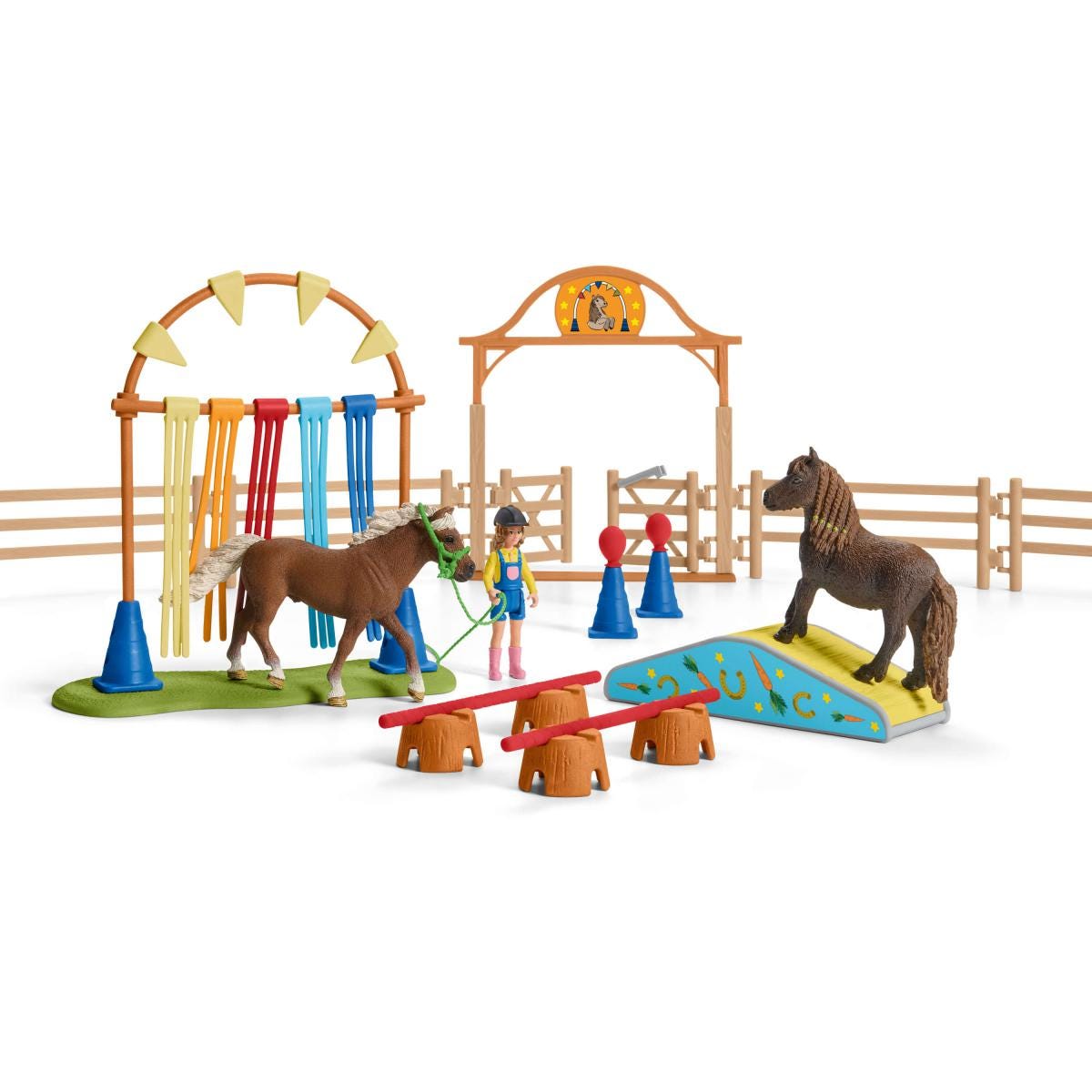 Entraînement d'agilité pour poney