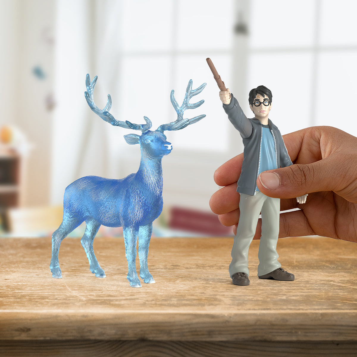 Harry Potter with His Stag Patronus