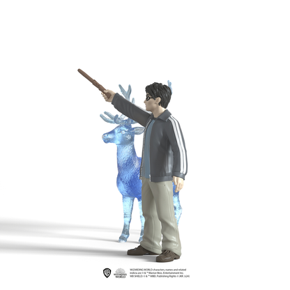 Harry Potter with His Stag Patronus